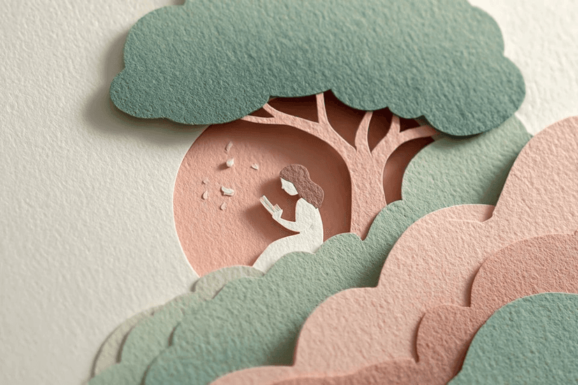 Layered paper-cut lookbook image 3